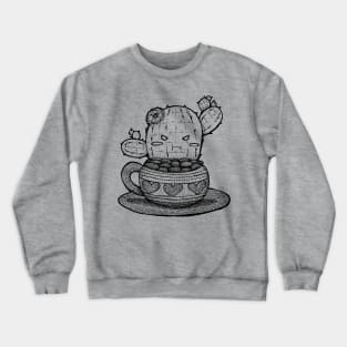 Cute Pouting Cactus Crewneck Sweatshirt